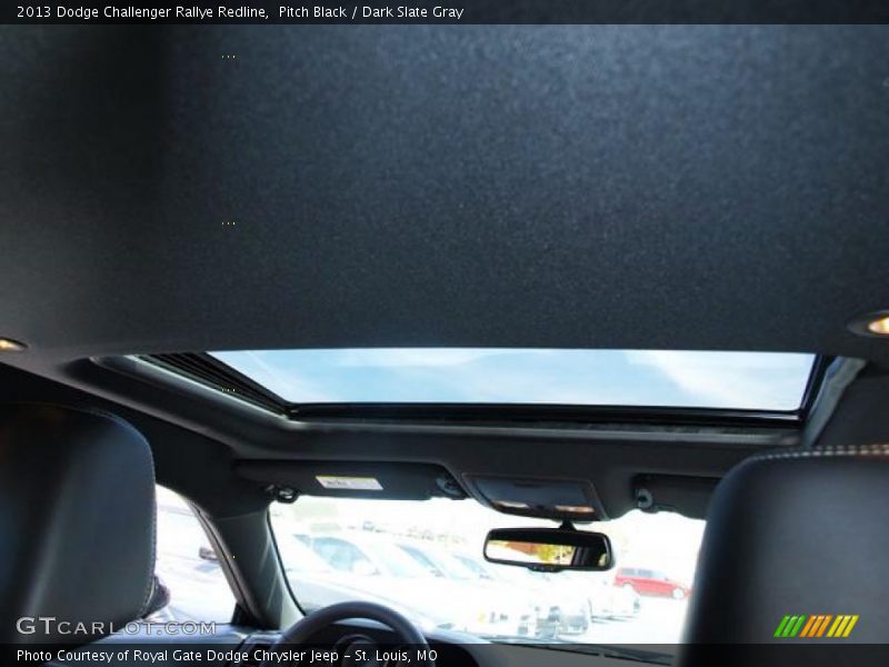 Pitch Black / Dark Slate Gray 2013 Dodge Challenger Rallye Redline