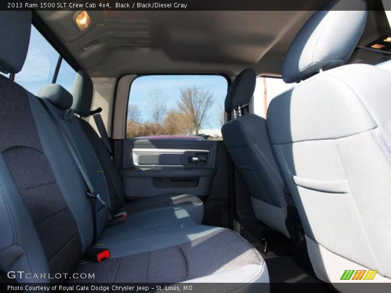 Black / Black/Diesel Gray 2013 Ram 1500 SLT Crew Cab 4x4