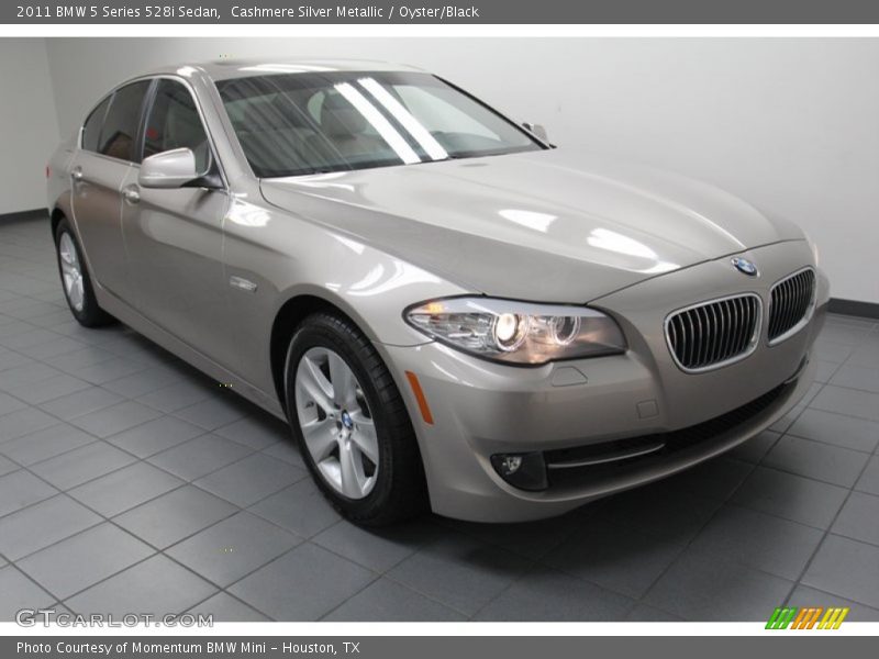 Cashmere Silver Metallic / Oyster/Black 2011 BMW 5 Series 528i Sedan