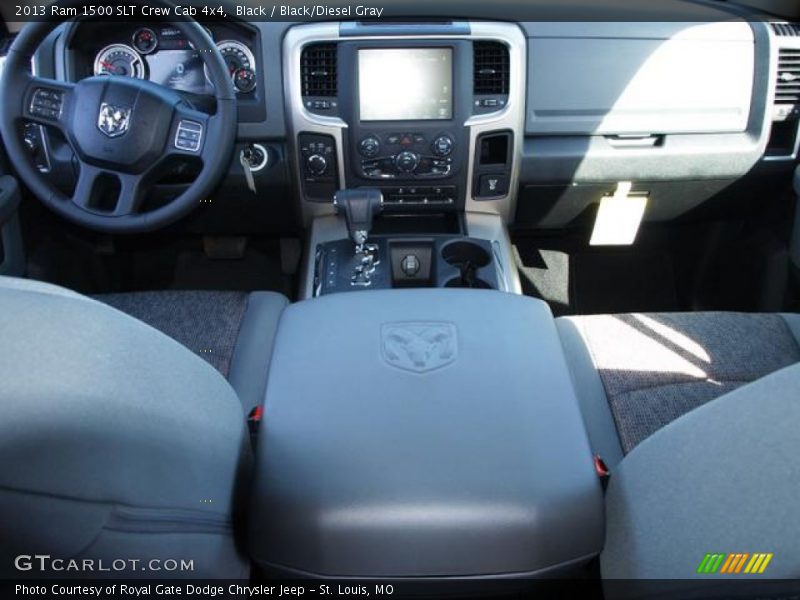 Black / Black/Diesel Gray 2013 Ram 1500 SLT Crew Cab 4x4
