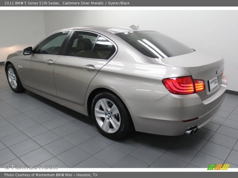 Cashmere Silver Metallic / Oyster/Black 2011 BMW 5 Series 528i Sedan
