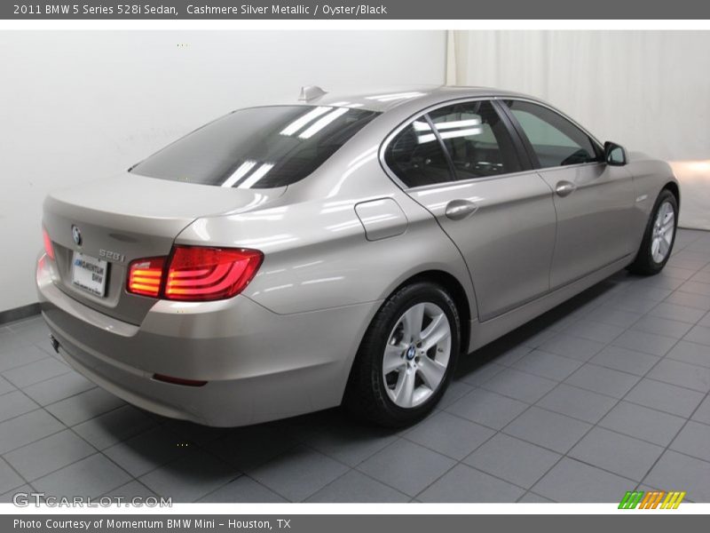 Cashmere Silver Metallic / Oyster/Black 2011 BMW 5 Series 528i Sedan