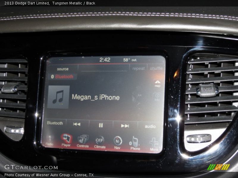 Tungsten Metallic / Black 2013 Dodge Dart Limited