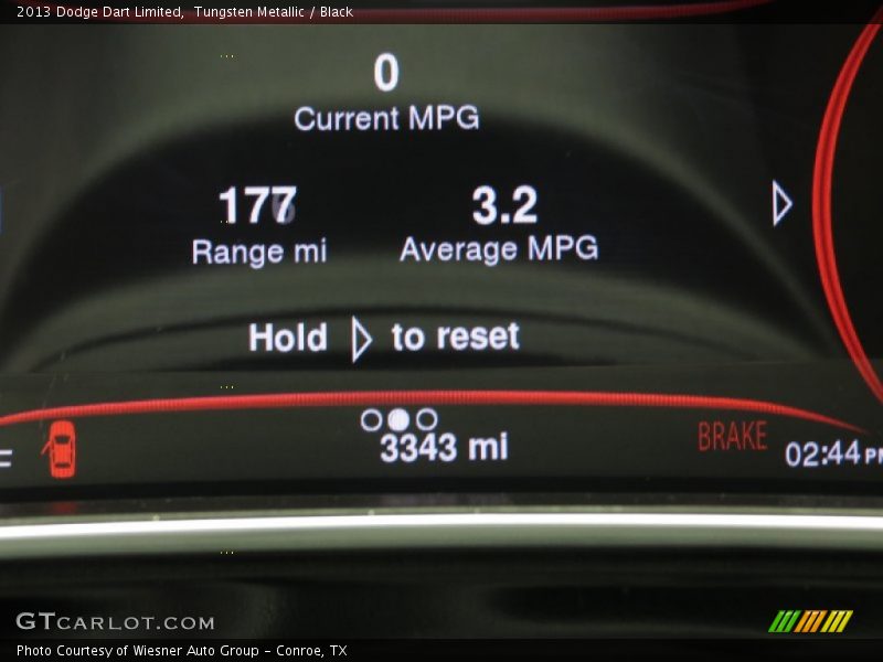 Tungsten Metallic / Black 2013 Dodge Dart Limited