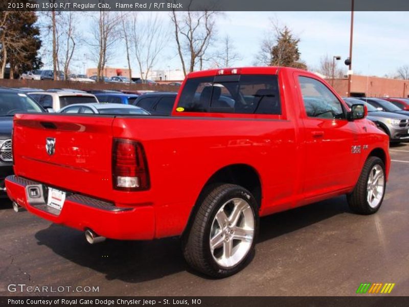 Flame Red / R/T Black 2013 Ram 1500 R/T Regular Cab