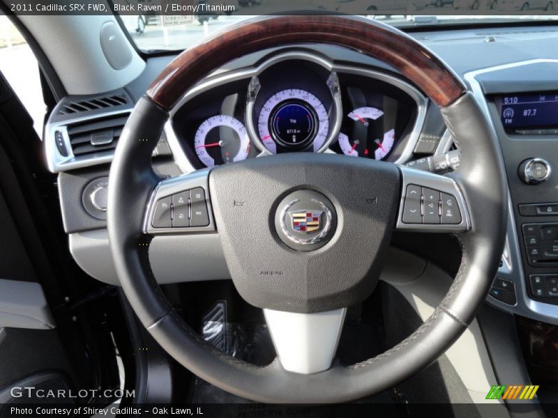 Black Raven / Ebony/Titanium 2011 Cadillac SRX FWD