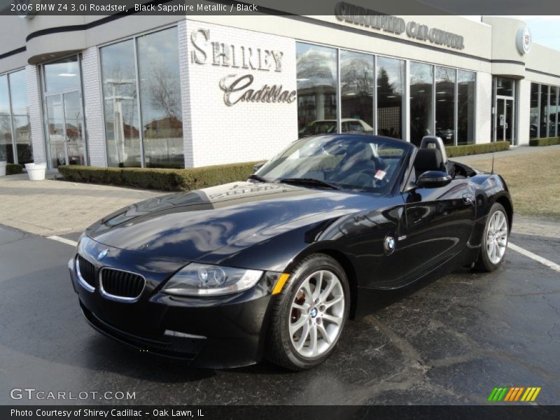 Black Sapphire Metallic / Black 2006 BMW Z4 3.0i Roadster