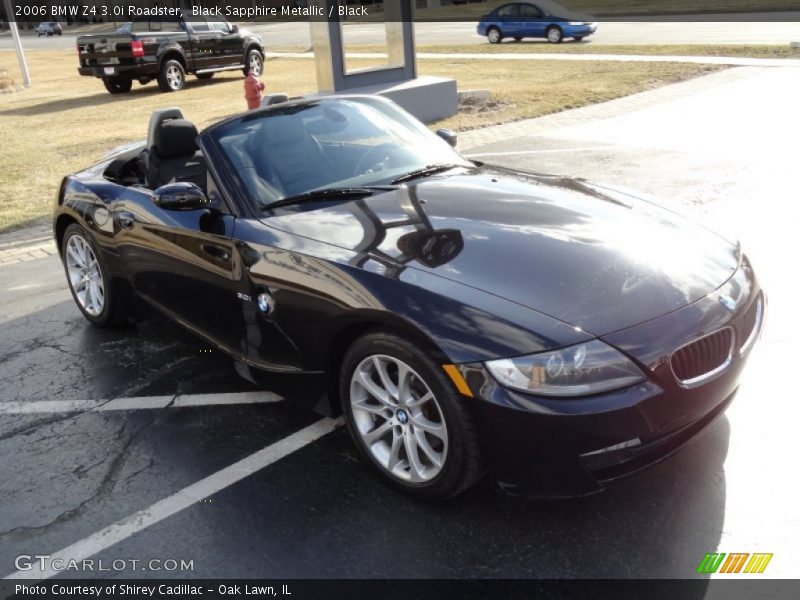 Black Sapphire Metallic / Black 2006 BMW Z4 3.0i Roadster