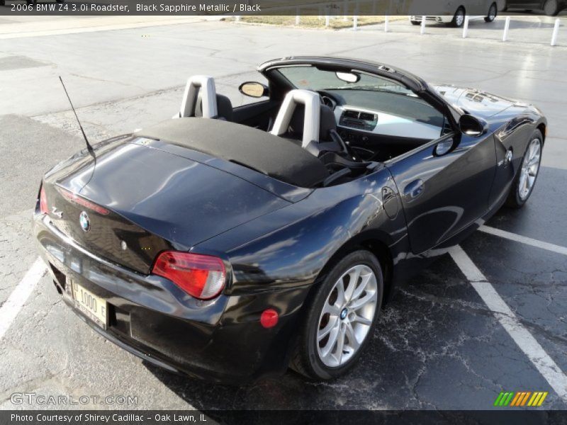 Black Sapphire Metallic / Black 2006 BMW Z4 3.0i Roadster