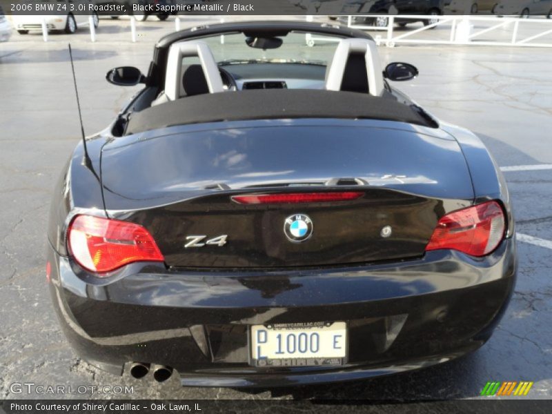 Black Sapphire Metallic / Black 2006 BMW Z4 3.0i Roadster