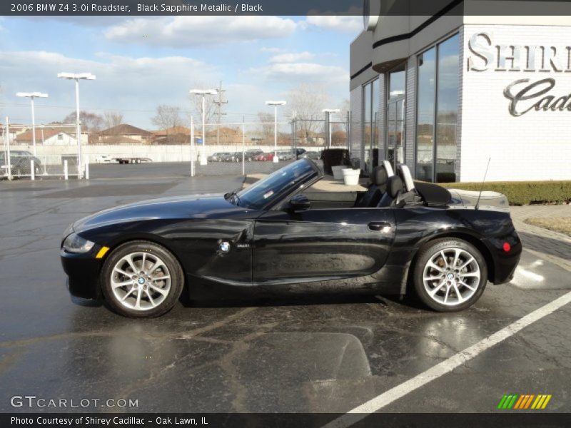 Black Sapphire Metallic / Black 2006 BMW Z4 3.0i Roadster