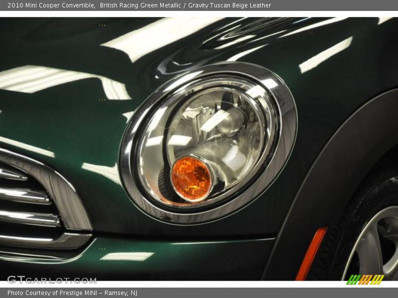 British Racing Green Metallic / Gravity Tuscan Beige Leather 2010 Mini Cooper Convertible