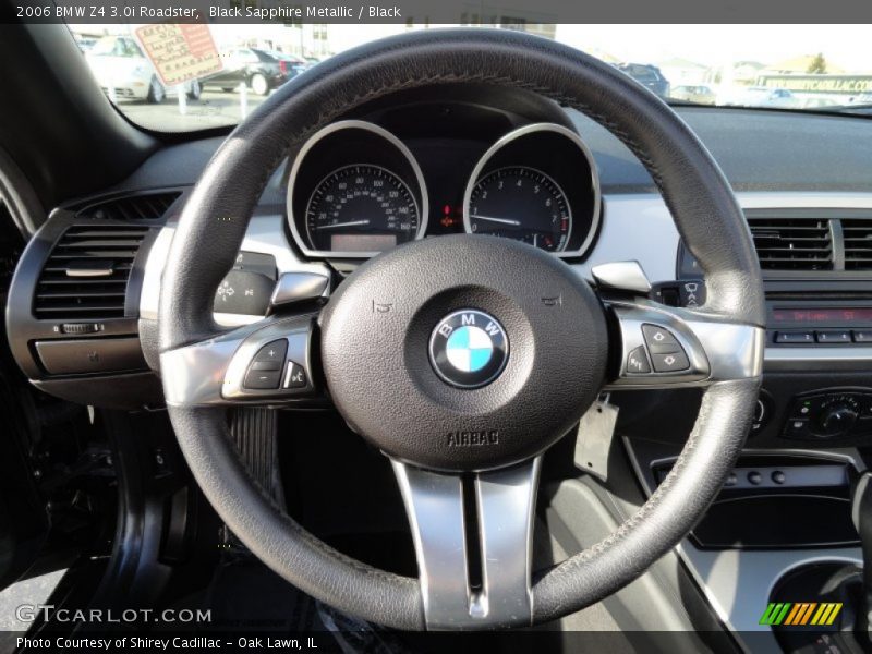 Black Sapphire Metallic / Black 2006 BMW Z4 3.0i Roadster