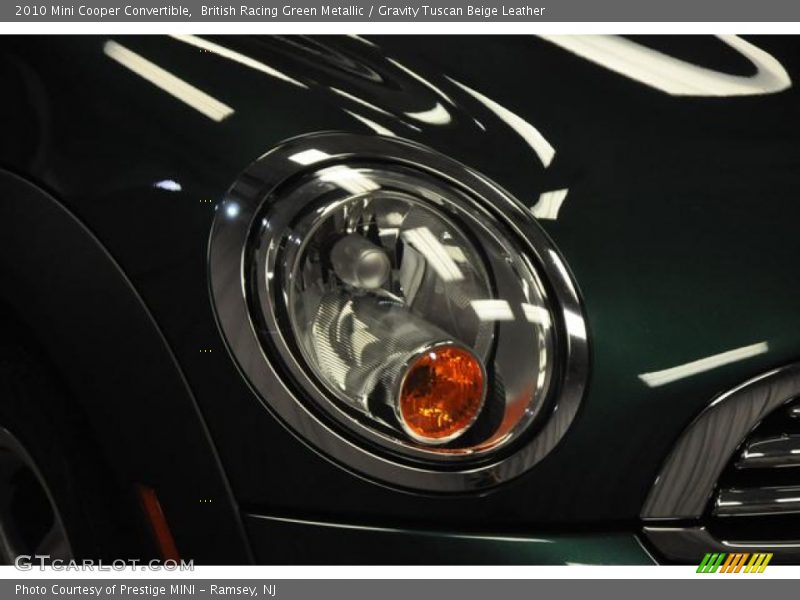 British Racing Green Metallic / Gravity Tuscan Beige Leather 2010 Mini Cooper Convertible