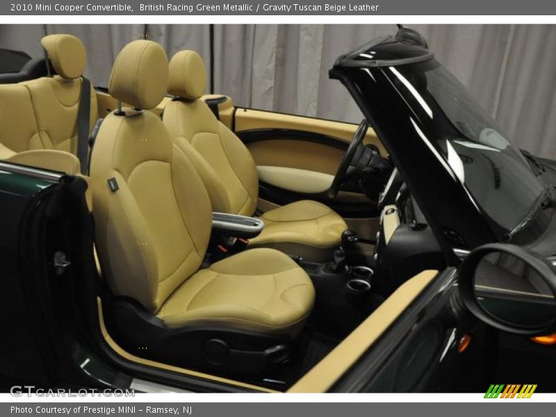 British Racing Green Metallic / Gravity Tuscan Beige Leather 2010 Mini Cooper Convertible