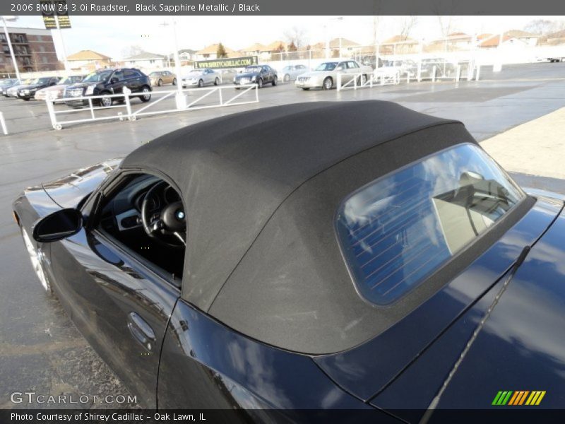 Black Sapphire Metallic / Black 2006 BMW Z4 3.0i Roadster