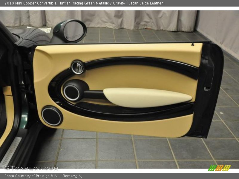 British Racing Green Metallic / Gravity Tuscan Beige Leather 2010 Mini Cooper Convertible