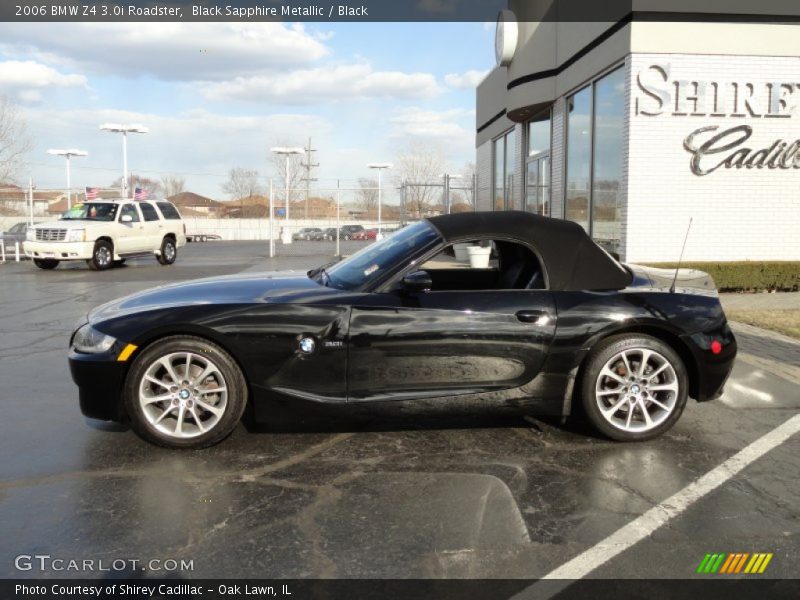 Black Sapphire Metallic / Black 2006 BMW Z4 3.0i Roadster