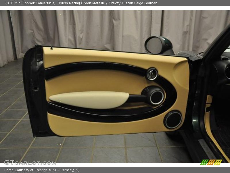 British Racing Green Metallic / Gravity Tuscan Beige Leather 2010 Mini Cooper Convertible