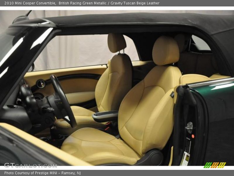 British Racing Green Metallic / Gravity Tuscan Beige Leather 2010 Mini Cooper Convertible