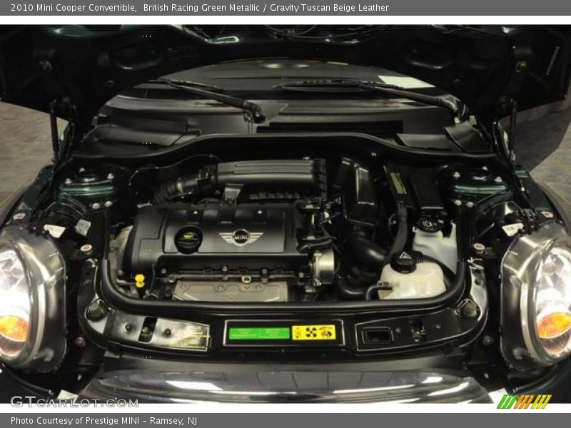 British Racing Green Metallic / Gravity Tuscan Beige Leather 2010 Mini Cooper Convertible
