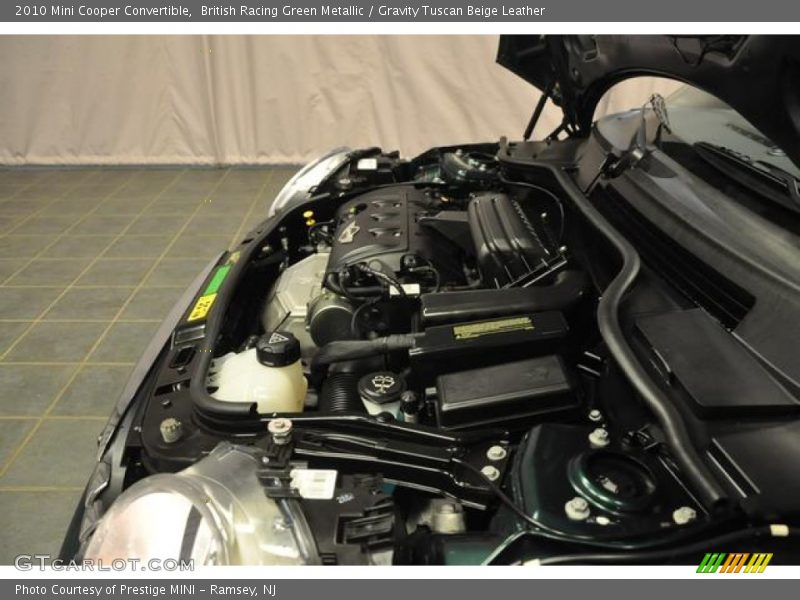 British Racing Green Metallic / Gravity Tuscan Beige Leather 2010 Mini Cooper Convertible