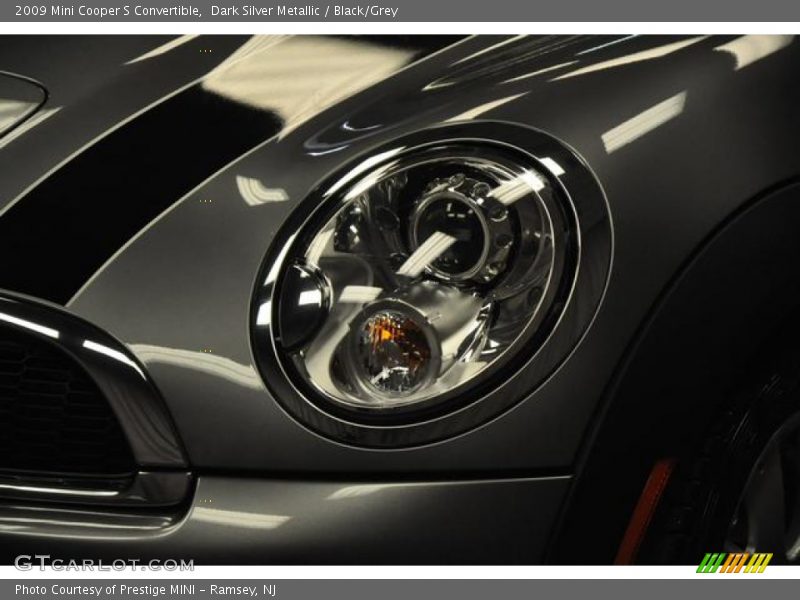 Dark Silver Metallic / Black/Grey 2009 Mini Cooper S Convertible