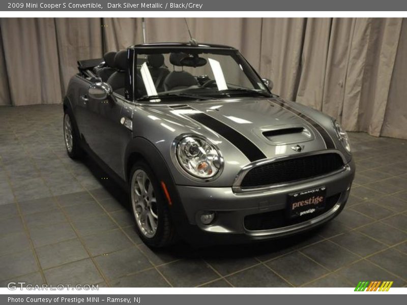 Dark Silver Metallic / Black/Grey 2009 Mini Cooper S Convertible