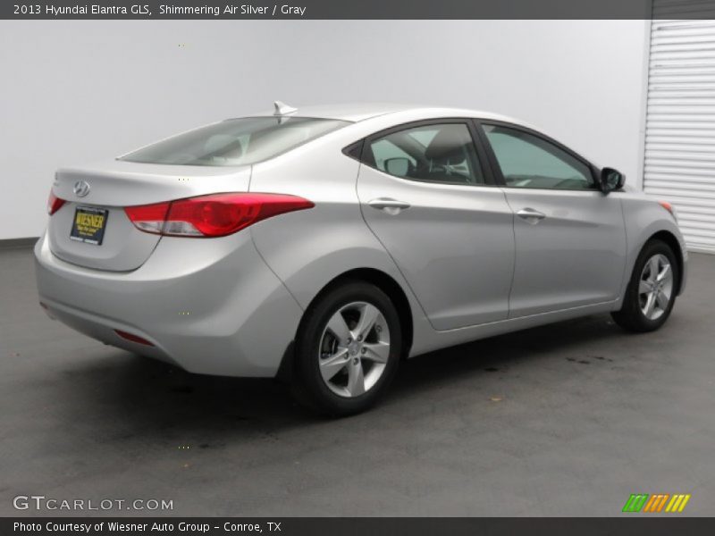 Shimmering Air Silver / Gray 2013 Hyundai Elantra GLS