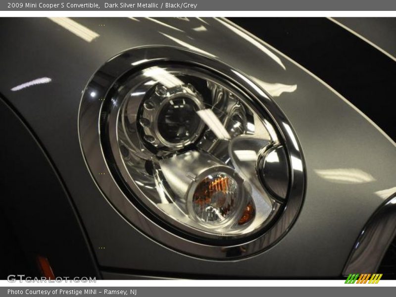 Dark Silver Metallic / Black/Grey 2009 Mini Cooper S Convertible