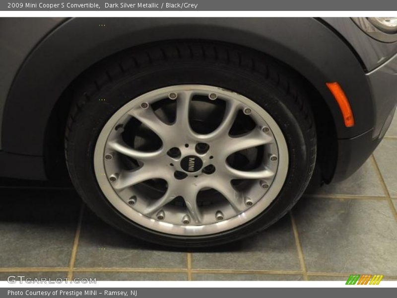 Dark Silver Metallic / Black/Grey 2009 Mini Cooper S Convertible