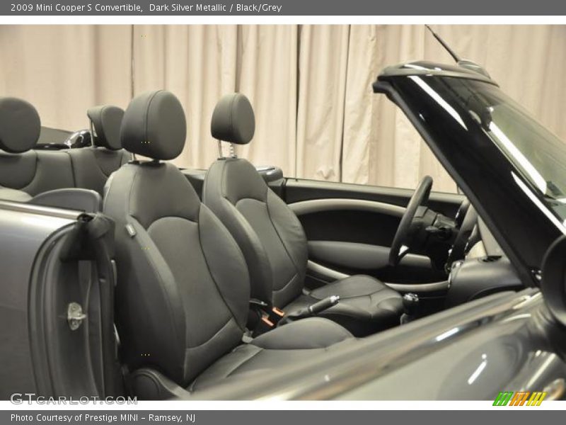 Dark Silver Metallic / Black/Grey 2009 Mini Cooper S Convertible