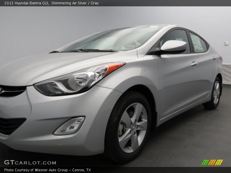 Shimmering Air Silver / Gray 2013 Hyundai Elantra GLS
