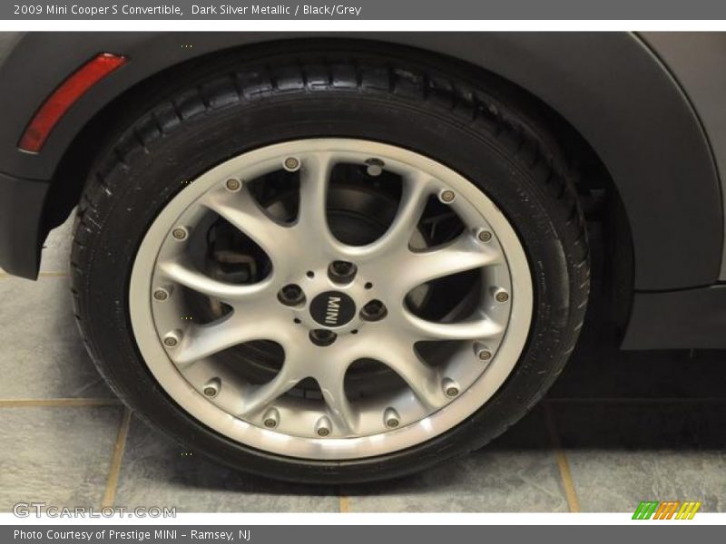 Dark Silver Metallic / Black/Grey 2009 Mini Cooper S Convertible