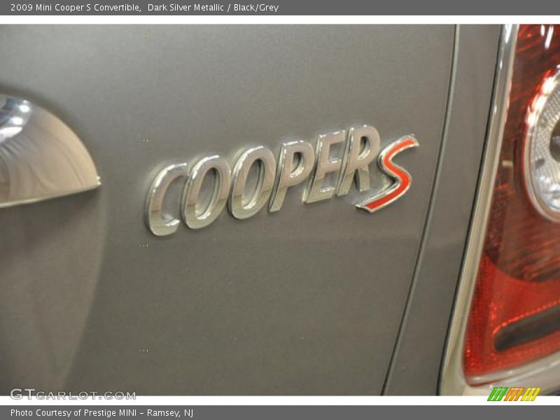 Dark Silver Metallic / Black/Grey 2009 Mini Cooper S Convertible
