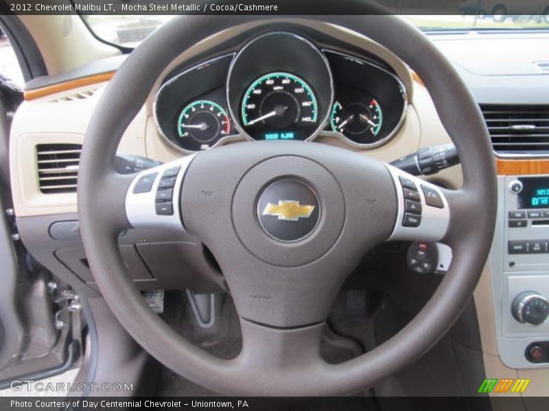 Mocha Steel Metallic / Cocoa/Cashmere 2012 Chevrolet Malibu LT