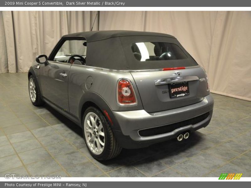 Dark Silver Metallic / Black/Grey 2009 Mini Cooper S Convertible