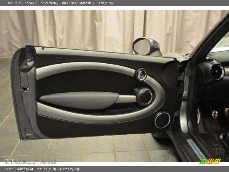 Dark Silver Metallic / Black/Grey 2009 Mini Cooper S Convertible