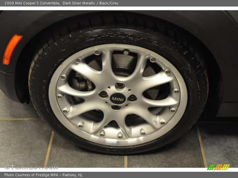 Dark Silver Metallic / Black/Grey 2009 Mini Cooper S Convertible