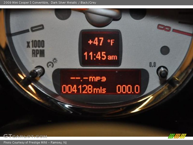 Dark Silver Metallic / Black/Grey 2009 Mini Cooper S Convertible