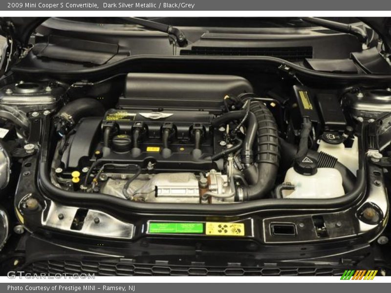 Dark Silver Metallic / Black/Grey 2009 Mini Cooper S Convertible