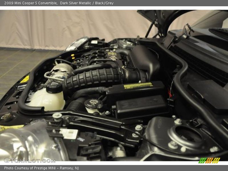 Dark Silver Metallic / Black/Grey 2009 Mini Cooper S Convertible
