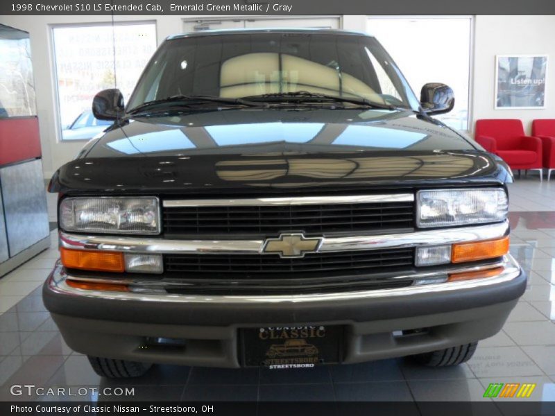 Emerald Green Metallic / Gray 1998 Chevrolet S10 LS Extended Cab