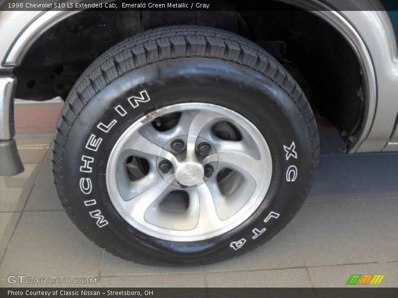 Emerald Green Metallic / Gray 1998 Chevrolet S10 LS Extended Cab