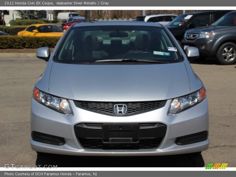 Alabaster Silver Metallic / Gray 2012 Honda Civic EX Coupe