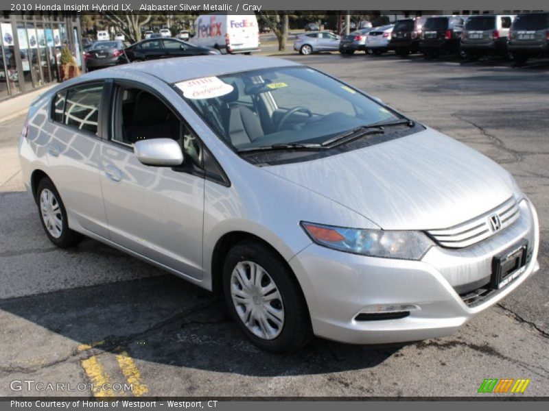 Alabaster Silver Metallic / Gray 2010 Honda Insight Hybrid LX