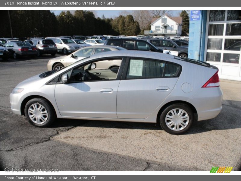 Alabaster Silver Metallic / Gray 2010 Honda Insight Hybrid LX