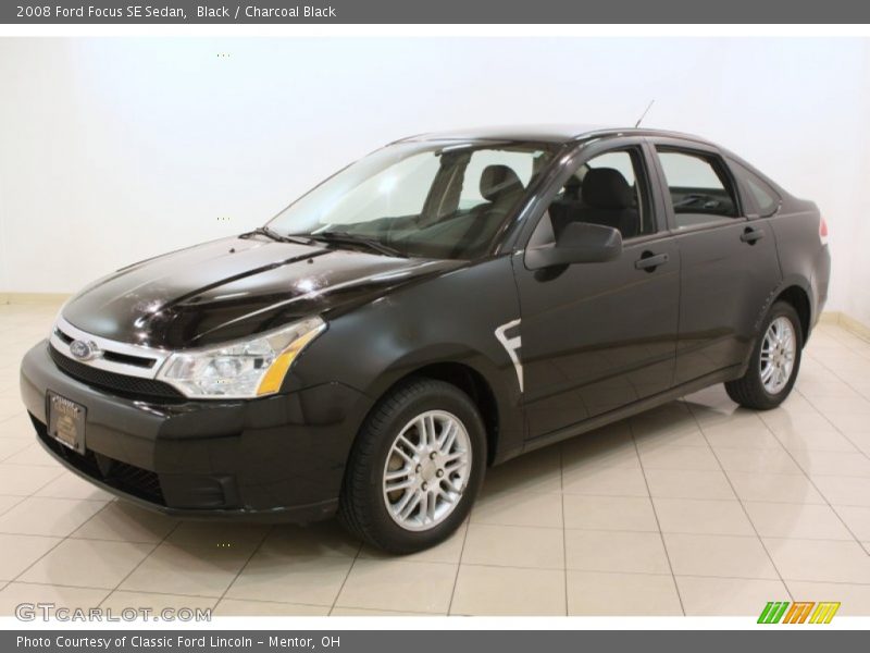Black / Charcoal Black 2008 Ford Focus SE Sedan