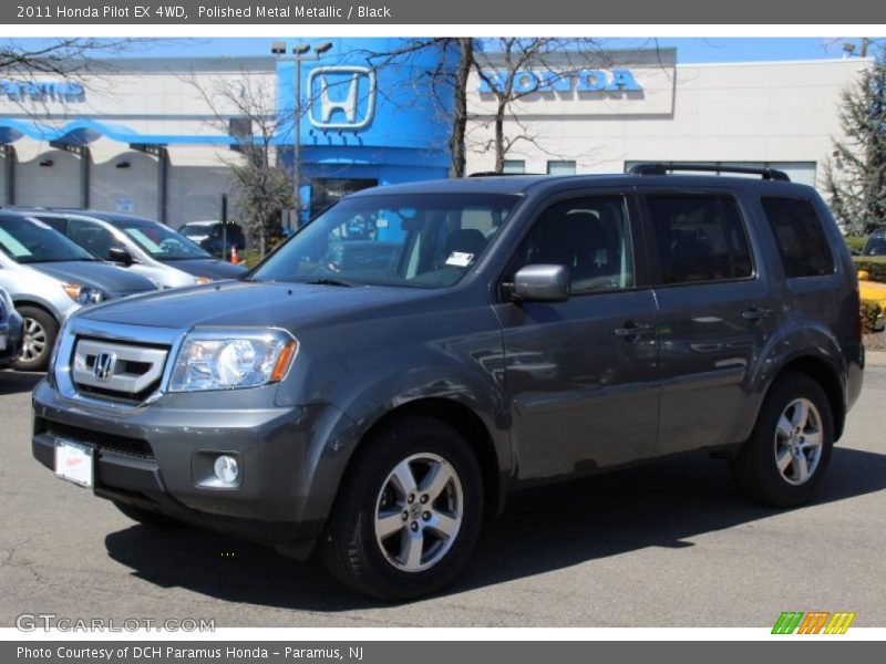 Polished Metal Metallic / Black 2011 Honda Pilot EX 4WD