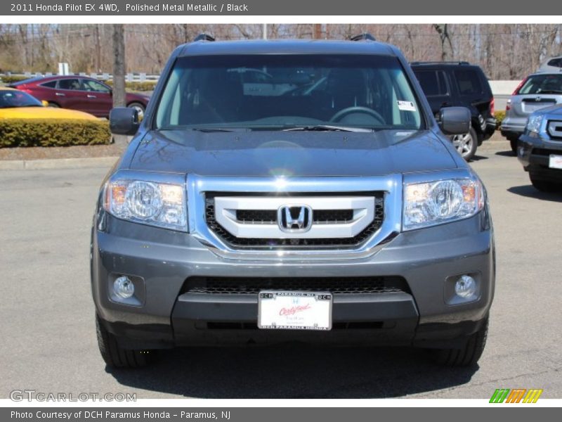 Polished Metal Metallic / Black 2011 Honda Pilot EX 4WD